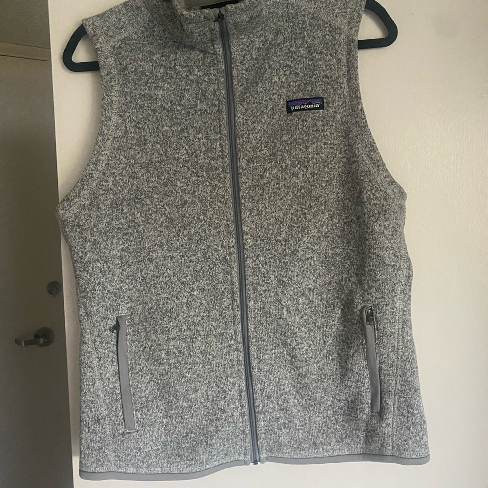 Patagonia Heather Gray Zip Vest